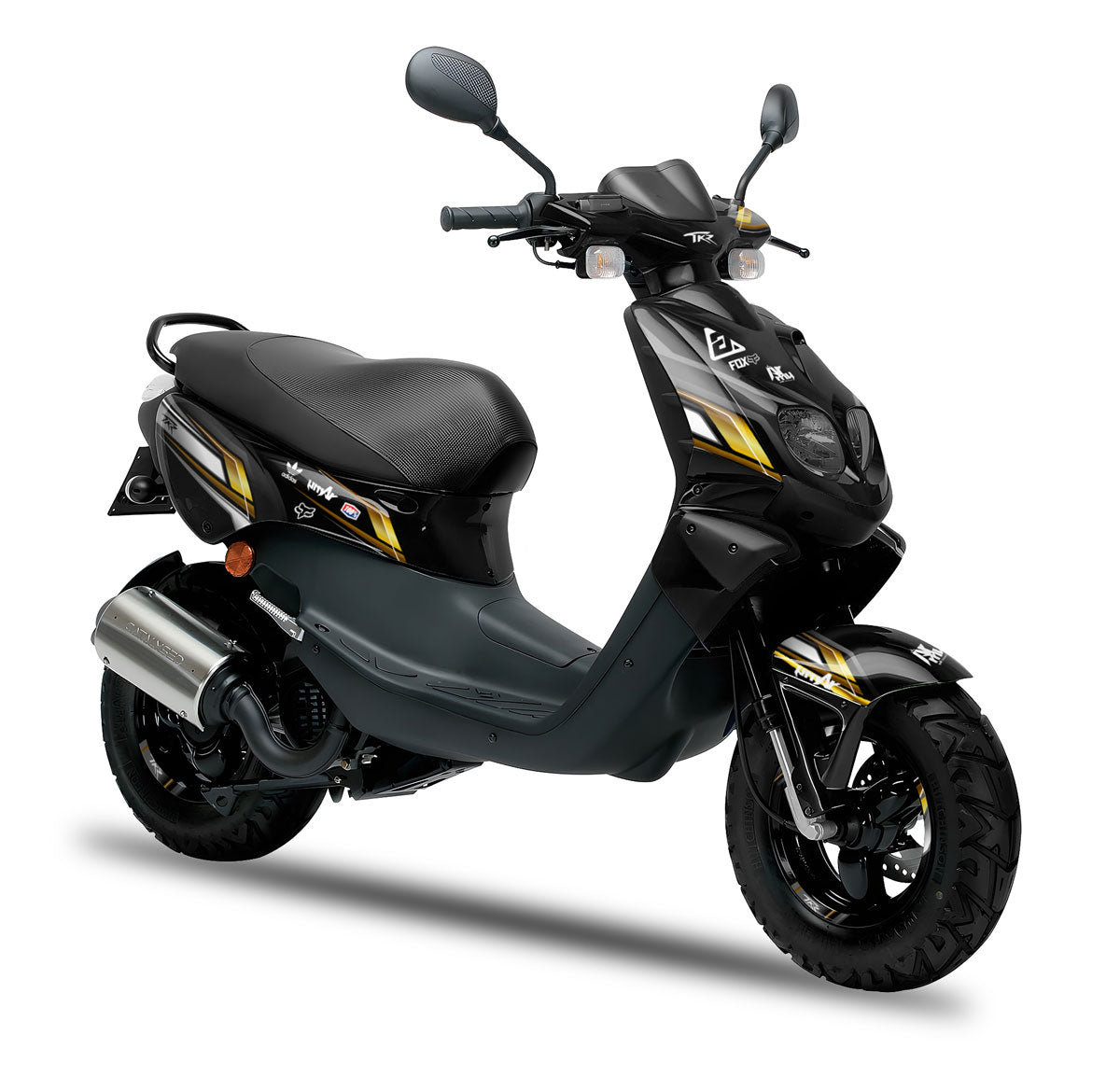 50cc Graphics kit Peugeot TKR / Trekker 2006-2014 Classy | motorcycle stickers | 50cc customization | armysctv
