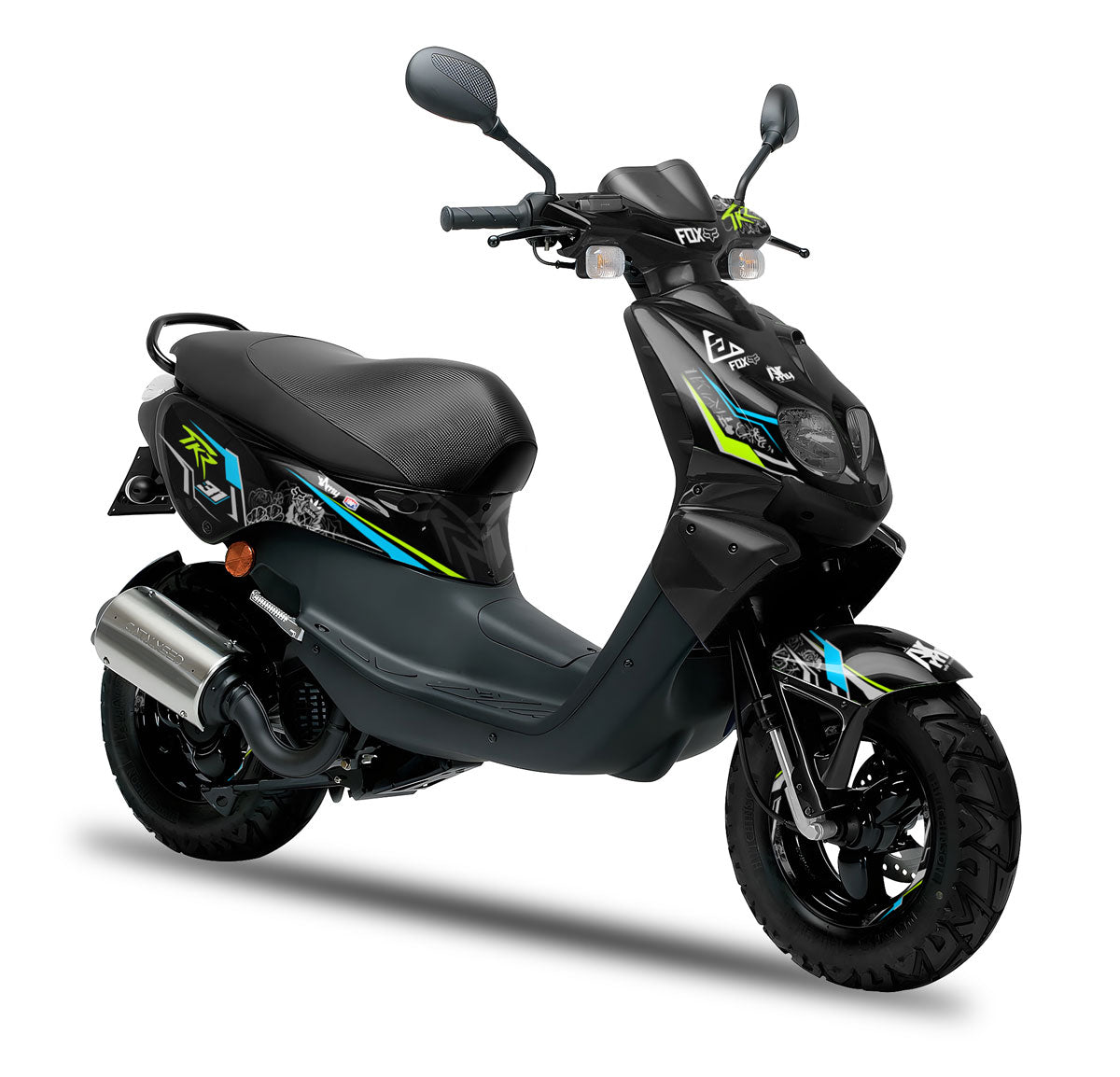 Kit pegatinas 50cc Peugeot TKR / Trekker 2006-2014 Leaf | pegatinas para moto | personalización 50cc | armysctv