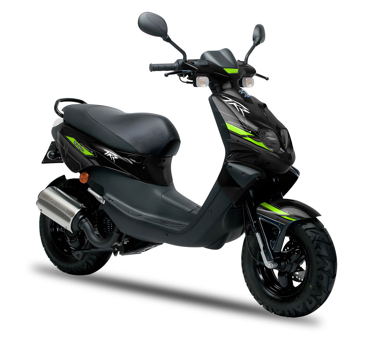 Dekor kit 50cc Peugeot TKR / Trekker 2006-2014 Grüner Touch | Motorradaufkleber | Personalisierung 50cc | armysctv