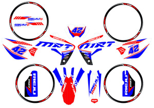Dekor kit Rieju MRT 50cc 2009-2021 Army Pro | Motorradaufkleber | Personalisierung 50cc | armysctv