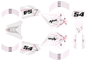 Dekor kit 50cc Rieju RR 1996-2004 Sakura | Motorradaufkleber | Personalisierung 50cc | armysctv