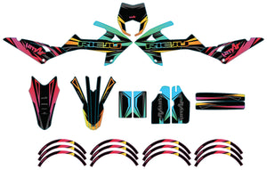 Dekor kit Rieju MRT 50cc 2022-2025 Eclipse | Motorradaufkleber | Personalisierung 50cc | armysctv