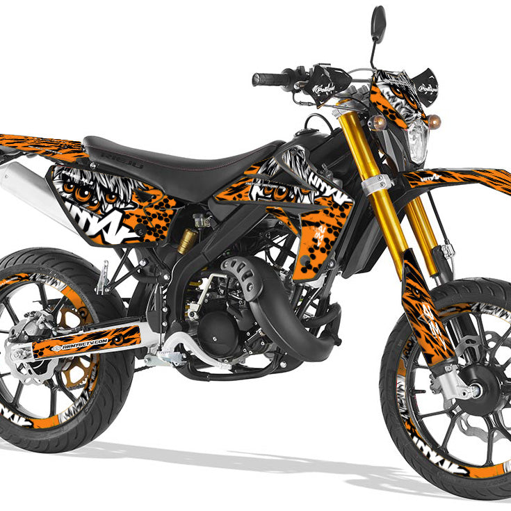 Rieju MRT Army Eyes Graphics Kit | motorcycle stickers | 50cc customization | armysctv