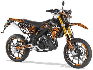 Dekor kit Rieju MRT Army Eyes | Motorradaufkleber | Personalisierung 50cc | armysctv