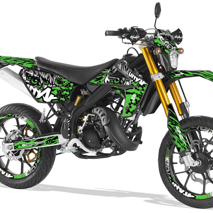 Rieju MRT Army Eyes Graphics Kit | motorcycle stickers | 50cc customization | armysctv