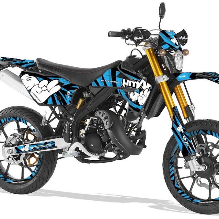 Rieju MRT Army Finger Graphics Kit | motorcycle stickers | 50cc customization | armysctv