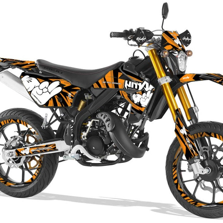 Rieju MRT Army Finger Graphics Kit | motorcycle stickers | 50cc customization | armysctv
