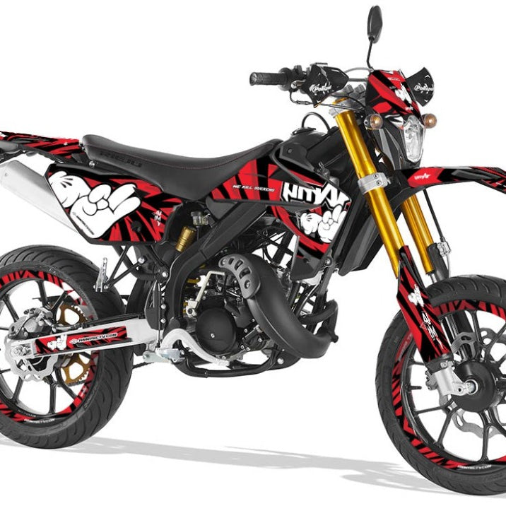 Rieju MRT Army Finger Graphics Kit | motorcycle stickers | 50cc customization | armysctv