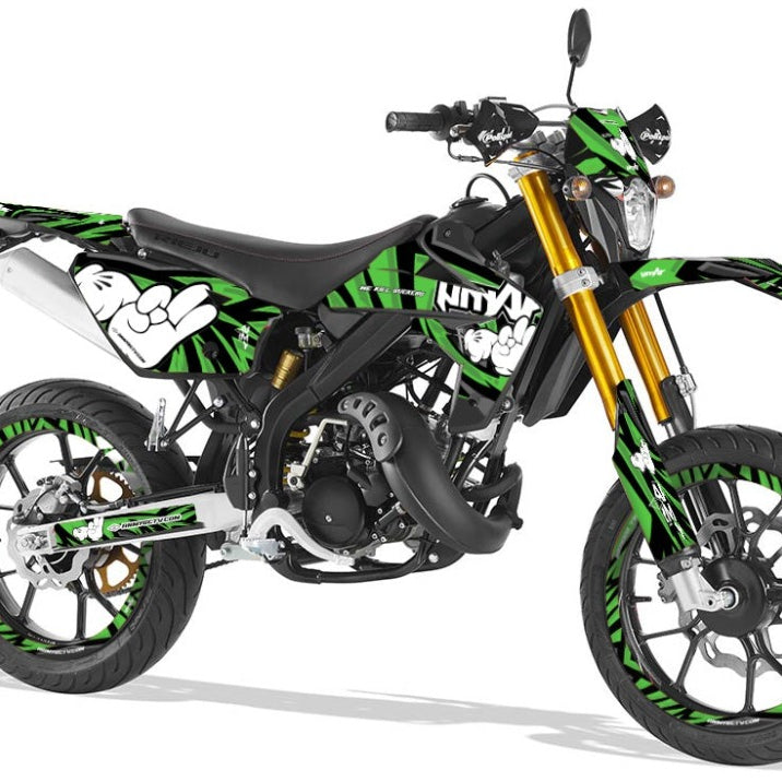 Rieju MRT Army Finger Graphics Kit | motorcycle stickers | 50cc customization | armysctv