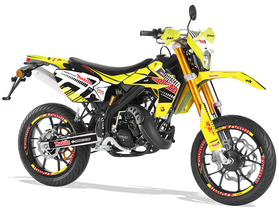Dekor kit Rieju MRT Army Makita | Motorradaufkleber | Personalisierung 50cc | armysctv