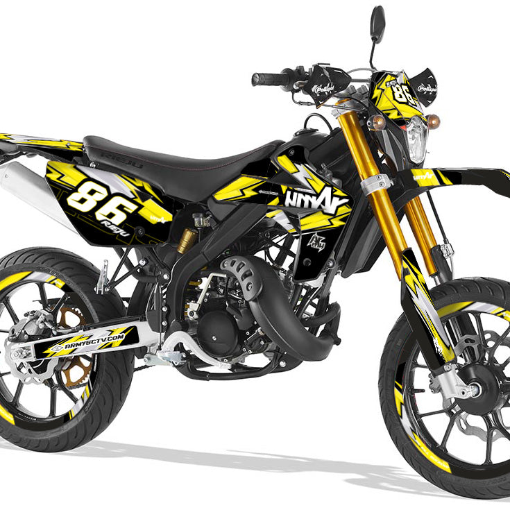 Kit déco Rieju MRT 50cc 2009-2021 Army Racing | autocollants moto | personnalisation 50cc | armysctv