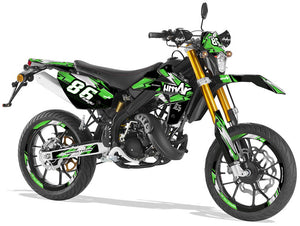 Dekor kit Rieju MRT 50cc 2009-2021 Armee Rennen | Motorradaufkleber | Personalisierung 50cc | armysctv