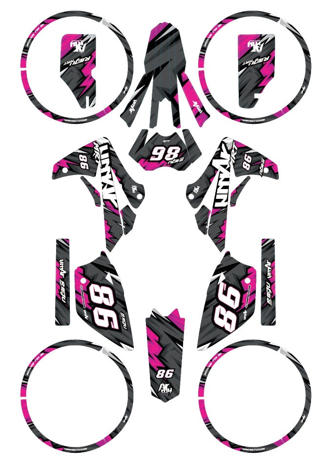 Rieju MRT 50cc 2009-2021 Army Speeder Graphics kit | motorcycle stickers | 50cc customization | armysctv