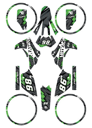 Kit déco Rieju MRT 50cc 2009-2021 Army Speeder | autocollants moto | personnalisation 50cc | armysctv