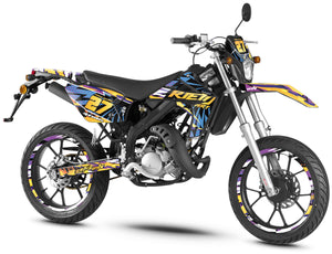 Deko-sett Rieju MRT 50cc 2009-2021 Army Cali Gelato | motorsykkel klistremerker | tilpasning 50cc | armysctv