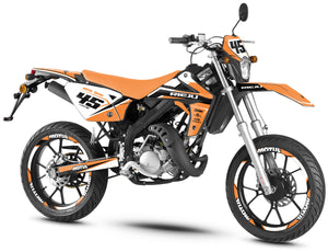Dekor kit Rieju MRT 50cc 2009-2021 Armee-Rakete | Motorradaufkleber | Personalisierung 50cc | armysctv