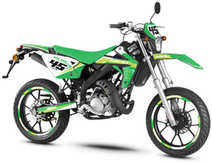 Dekor kit Rieju MRT 50cc 2009-2021 Armee-Rakete | Motorradaufkleber | Personalisierung 50cc | armysctv