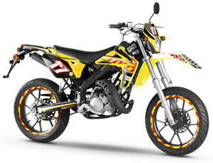 Dekor kit Rieju MRT 50cc 2009-2021 Nachbildung Serie 2016 | Motorradaufkleber | Personalisierung 50cc | armysctv