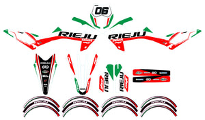Dekor kit Rieju MRT 50cc 2022-2025 Six Days Italia | Motorradaufkleber | Personalisierung 50cc | armysctv
