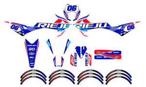Dekor kit Rieju MRT 50cc 2022-2025 Six Days Frankreich | Motorradaufkleber | Personalisierung 50cc | armysctv