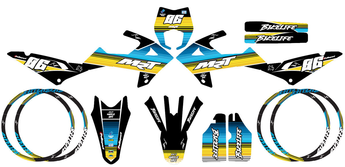 Kit déco Rieju MRT 50cc 2022-2025 Army Bikelife | autocollants moto | personnalisation 50cc | armysctv