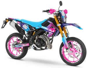 Dekor kit Rieju MRT 50cc 2022-2025 Blast | Motorradaufkleber | Personalisierung 50cc | armysctv