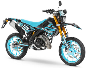 Dekor kit Rieju MRT 50cc 2022-2025 Traum | Motorradaufkleber | Personalisierung 50cc | armysctv