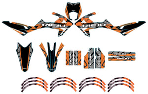 Dekor kit Rieju MRT 50cc 2022-2025 Armee Frost | Motorradaufkleber | Personalisierung 50cc | armysctv