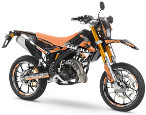 Dekor kit Rieju MRT 50cc 2022-2025 Armee Frost | Motorradaufkleber | Personalisierung 50cc | armysctv