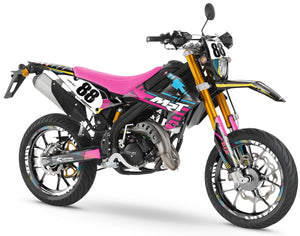 Dekor kit Rieju MRT 50cc 2022-2025 Nebel | Motorradaufkleber | Personalisierung 50cc | armysctv