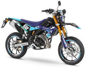 Dekor kit Rieju MRT 50cc 2022-2025 Held | Motorradaufkleber | Personalisierung 50cc | armysctv