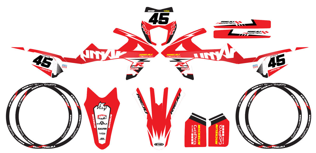 Kit pegatinas Rieju MRT 50cc 2022-2025 Legado Militar v.2 | pegatinas para moto | personalización 50cc | armysctv