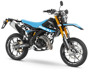 Kit pegatinas Rieju MRT 50cc 2022-2025 Locura Militar | pegatinas para moto | personalización 50cc | armysctv