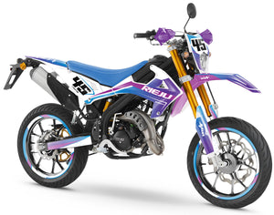 Dekor kit Rieju MRT 50cc 2022-2025 Armee-Rakete | Motorradaufkleber | Personalisierung 50cc | armysctv