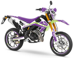 Dekor kit Rieju MRT 50cc 2022-2025 Armee-Rakete | Motorradaufkleber | Personalisierung 50cc | armysctv