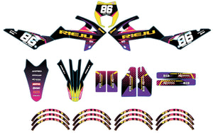 Dekor kit Rieju MRT 50cc 2022-2025 Armee Neon | Motorradaufkleber | Personalisierung 50cc | armysctv