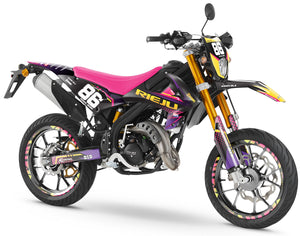 Dekor kit Rieju MRT 50cc 2022-2025 Armee Neon | Motorradaufkleber | Personalisierung 50cc | armysctv
