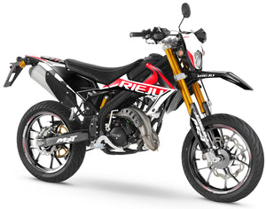 Dekor kit Rieju MRT 50cc 2022-2025 original roter Stil | Motorradaufkleber | Personalisierung 50cc | armysctv