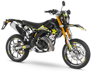 Dekor kit Rieju MRT 50cc 2022-2025 Rockstar | Motorradaufkleber | Personalisierung 50cc | armysctv