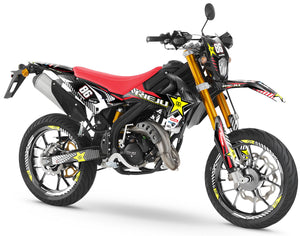 Dekor kit Rieju MRT 50cc 2022-2025 Rockstar | Motorradaufkleber | Personalisierung 50cc | armysctv