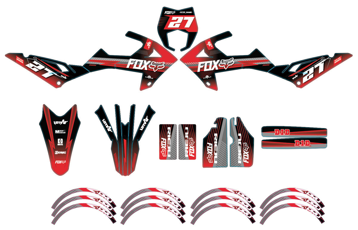Dekor kit Rieju MRT 50cc 2022-2025 Armee Siebte | Motorradaufkleber | Personalisierung 50cc | armysctv