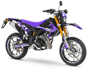 Kit déco Rieju MRT 50cc 2022-2025 Army SeptIème | autocollants moto | personnalisation 50cc | armysctv