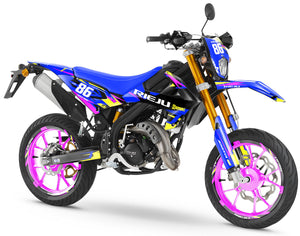 Kit pegatinas Rieju MRT 50cc 2022-2025 Army Tacker | pegatinas para moto | personalización 50cc | armysctv