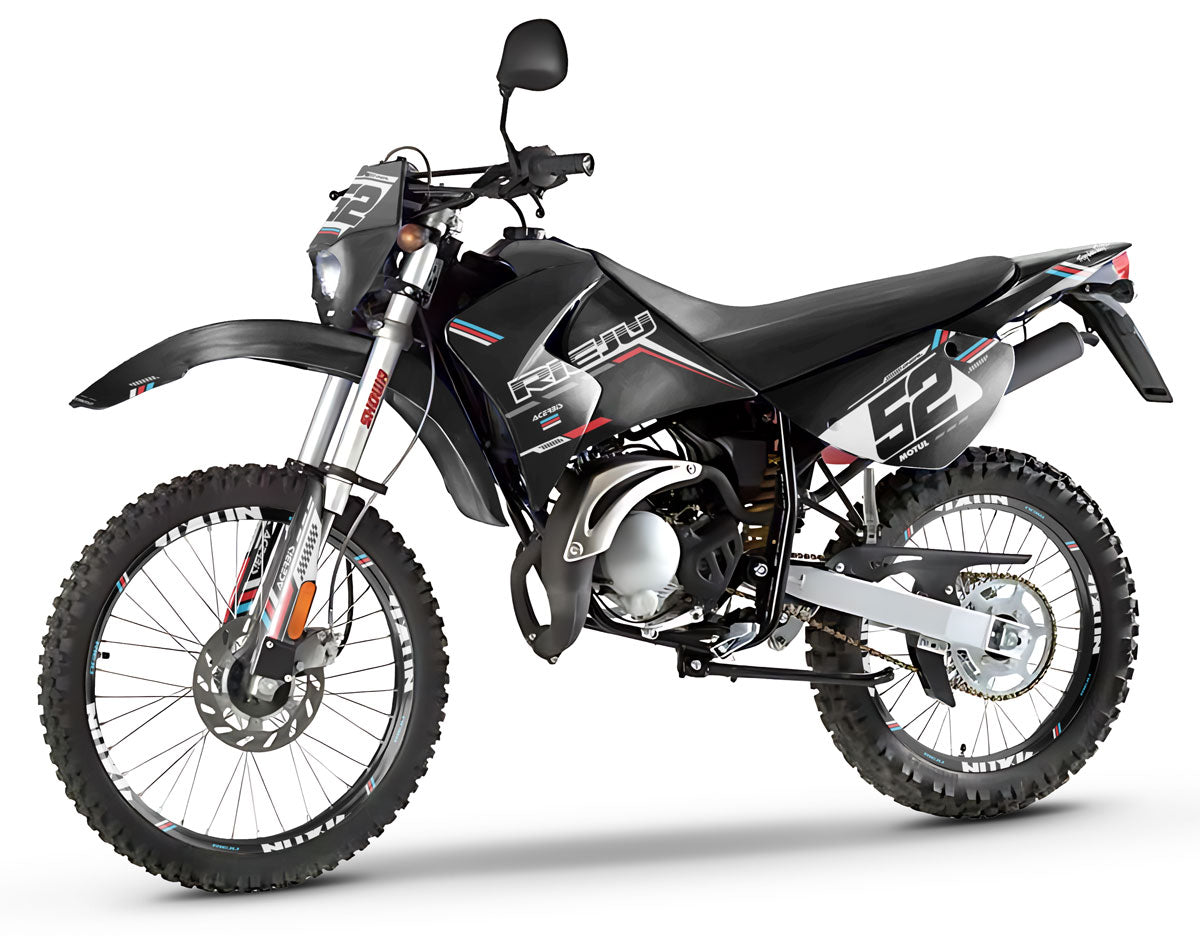 Kit déco 50cc Rieju RR 2005-2007 Black Cat | autocollants moto | personnalisation 50cc | armysctv