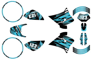 Dekor kit 50cc Rieju RR 2005-2007 Traum | Motorradaufkleber | Personalisierung 50cc | armysctv