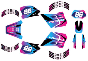 Dekor kit 50cc Rieju RR 1996-2004 Blast | Motorradaufkleber | 50cc Personalisierung | armysctv