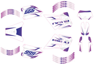 Dekor kit 50cc Rieju RR 1996-2004 Kalt | Motorradaufkleber | 50cc Personalisierung | armysctv