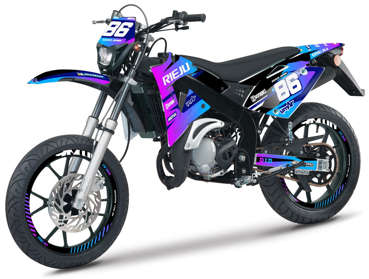 Kit déco Rieju 50cc SMX 2001-2009 Army Blast | autocollants moto | personnalisation 50cc | armysctv