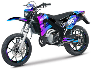 Kit déco Rieju 50cc SMX 2001-2009 Army Blast | autocollants moto | personnalisation 50cc | armysctv
