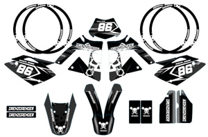 Dekor kit Rieju 50cc SMX 2011-2009 Grenze | Motorradaufkleber | Personalisierung 50cc | armysctv